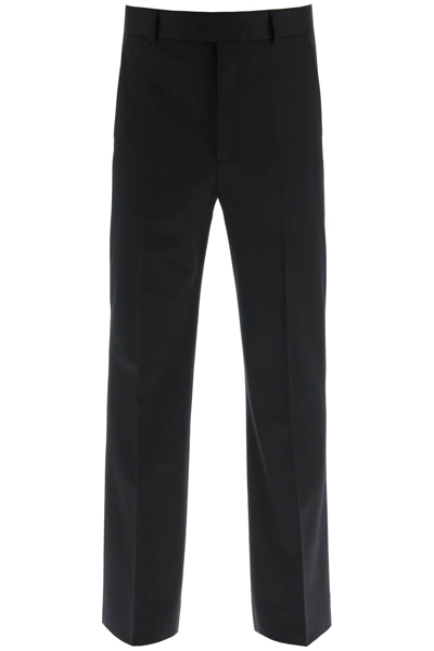 Shop Valentino Tailored Trousers In Stretch Wool In Black