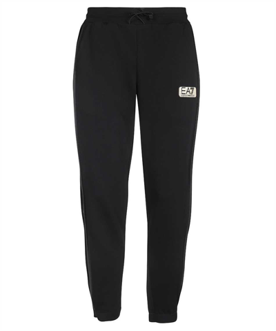 Shop Ea7 Trousers In Black