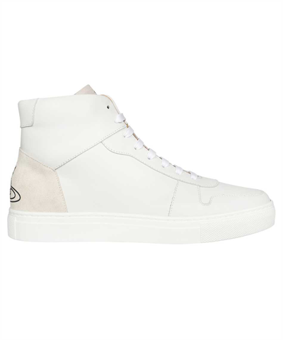 Shop Vivienne Westwood Apollo High Top Sneakers In White