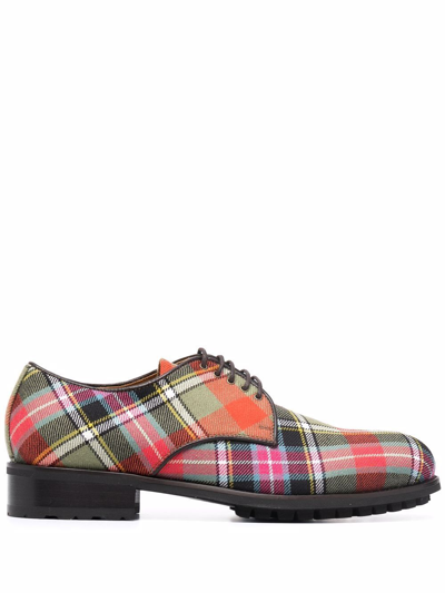 Shop Vivienne Westwood Men's  Multicolor Wool Lace Up Shoes In Multi-colored