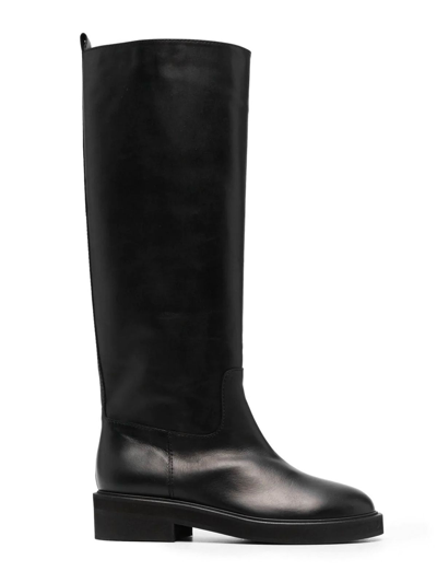 Shop Via Roma 15 Women's  Black Leather Boots