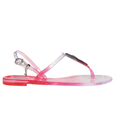 Shop Karl Lagerfeld Jelly Sandals In Pink