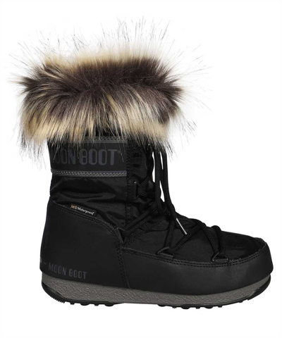 Shop Moon Boot Monaco Low Wp 2 Boots In Black