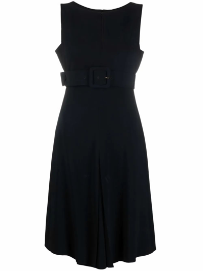 Shop Versace Women's  Black Silk Dress
