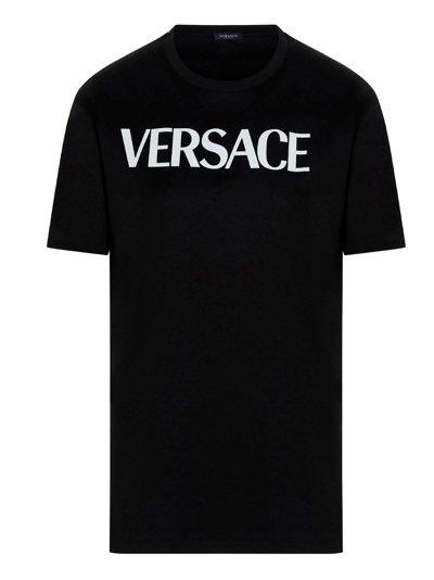 Shop Versace Women's  Black Other Materials T Shirt