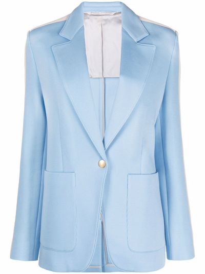 Shop Palm Angels Women's  Light Blue Cotton Blazer In #add8e6