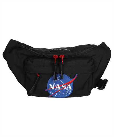 Shop Balenciaga Space Belt Bag In Black