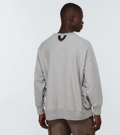Undercover X Eastpak Patch Pocket Sweatshirt In Top Gray