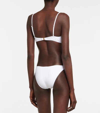 Melissa Odabash Denver Embellished Bikini Bottoms In White