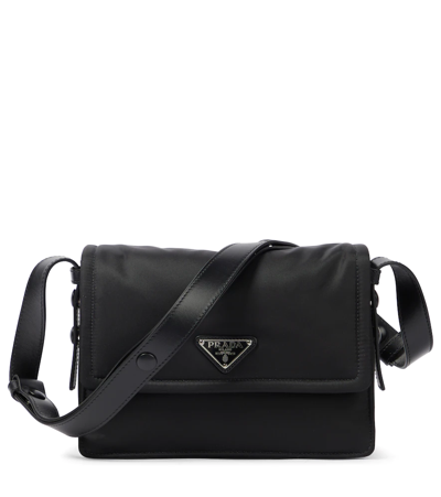Prada Re-nylon Small Padded Shoulder Bag In Nero