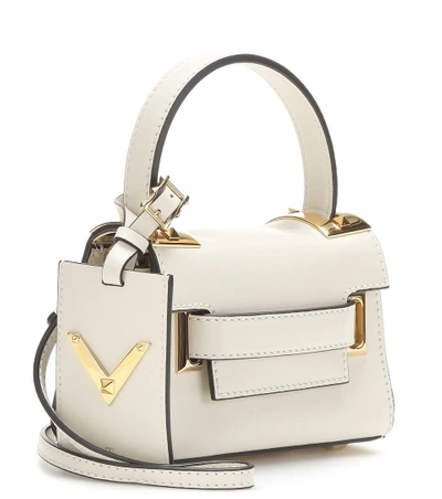 Shop Valentino Garavani My Rockstud Mini Leather Shoulder Bag