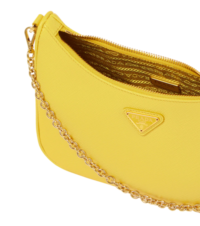 Prada Re-edition 2005 Re-nylon Bag With Saffiano Mini Bag In Sole 1
