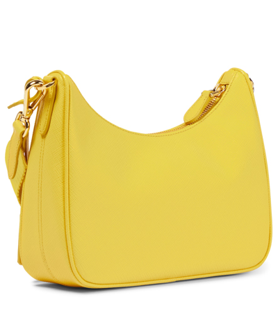 Prada Re-edition 2005 Re-nylon Bag With Saffiano Mini Bag In Sole 1