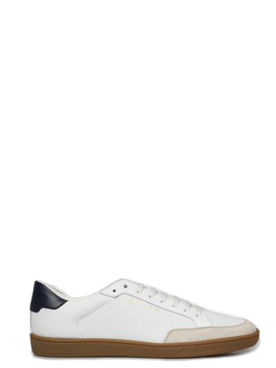 Shop Saint Laurent Court Classic Sl/10 Lace In White