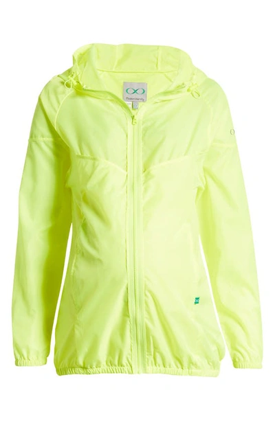 Shop Modern Eternity 3-in-1 Waterproof Maternity Windbreaker In Safety Yellow