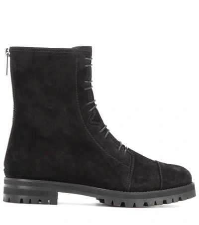 Shop Jimmy Choo Haze Suede Boots In Llack