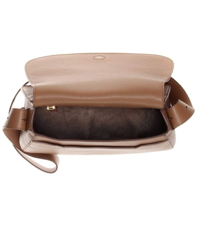Shop Tom Ford Jennifer Soft Leather Shoulder Bag In Brown
