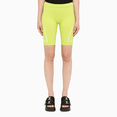 Shop Off-white Yellow Cycling Shorts