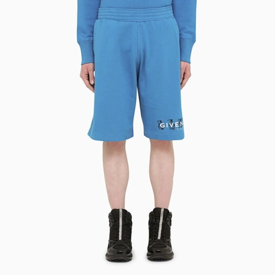 Shop Givenchy Blue Bermuda Shorts