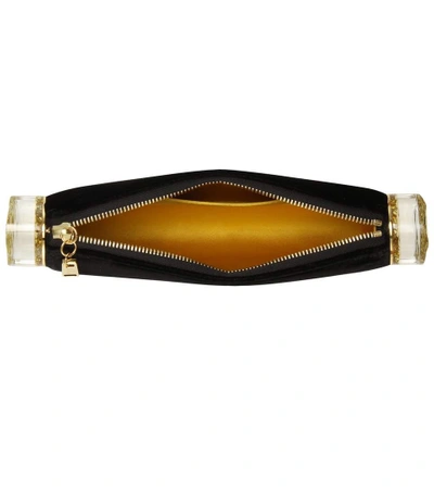 Shop Edie Parker Soft Lara Embellished Clutch In Llack