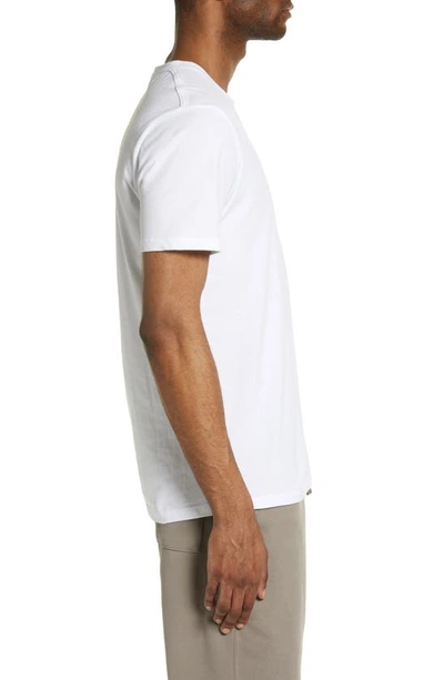 Shop Allsaints Brace Tonic Slim Fit Cotton T-shirt In Optic White