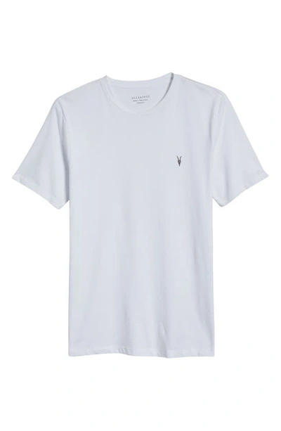 Shop Allsaints Brace Tonic Slim Fit Cotton T-shirt In Optic White