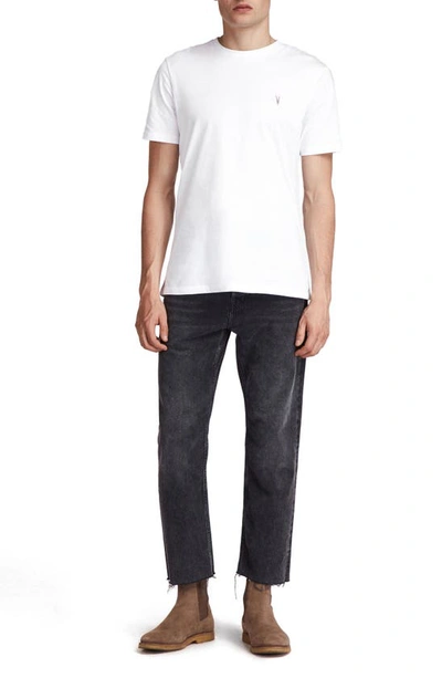 Shop Allsaints Brace Tonic Slim Fit Cotton T-shirt In Optic White