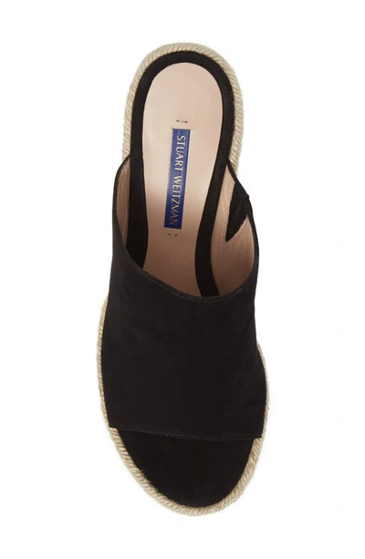 Shop Stuart Weitzman Marabella Slide Espadrille Sandal In Black