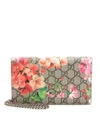 GUCCI Gg Blooms Printed Leather Clutch