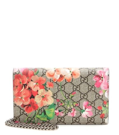 Shop Gucci Gg Blooms Printed Leather Clutch