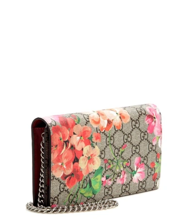Shop Gucci Gg Blooms Printed Leather Clutch