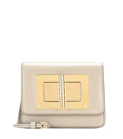 Tom Ford Natalia Mini Leather Shoulder Bag In Brown