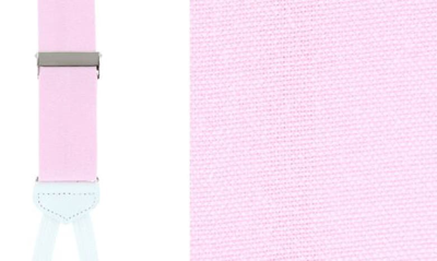 Shop Trafalgar Louisville Floral Silk Formal Suspenders In Pink