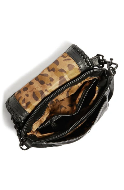 Aimee Kestenberg Mini All For Love Convertible Leather Crossbody Bag In Black