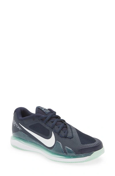 Shop Nike Court Air Zoom Vapor Pro Tennis Shoe In Obsidian/ White-mint Foam