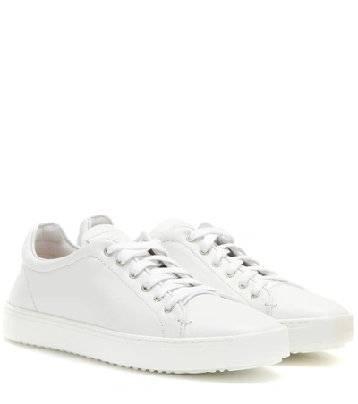 Shop Rag & Bone Kent Leather Sneakers In White