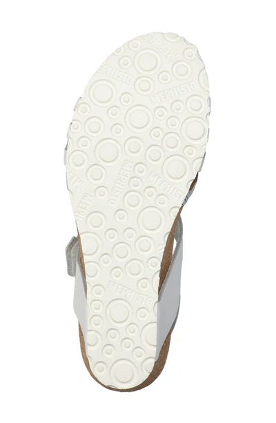 Shop Mephisto Lucia Wedge Sandal In Wh2830/ 70068