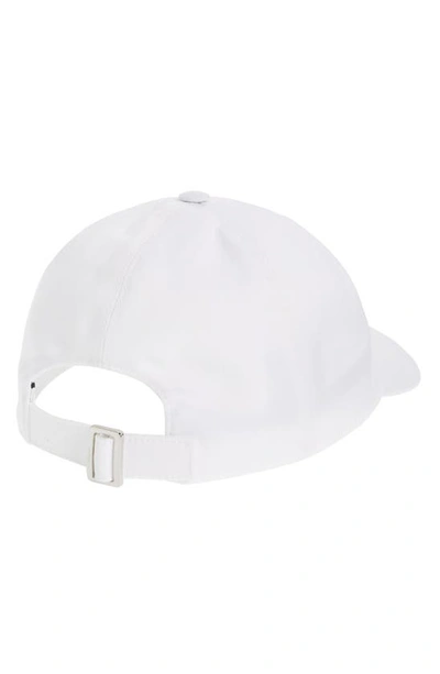 Shop Ferragamo Double Gancio Baseball Cap In Off White