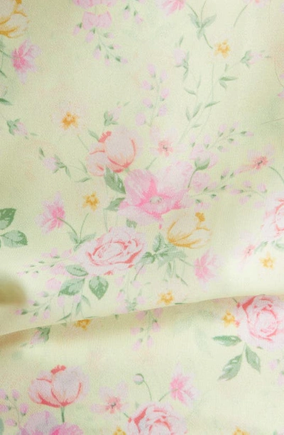 House Of Cb Vivienne Floral Corset In Lemon