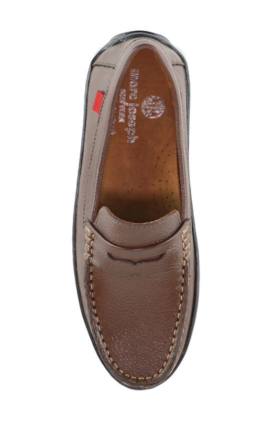 Shop Marc Joseph New York Union Street Driving Shoe In Brown Grainy