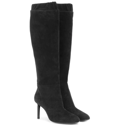 Tom Ford Suede Knee-high Boots In Black