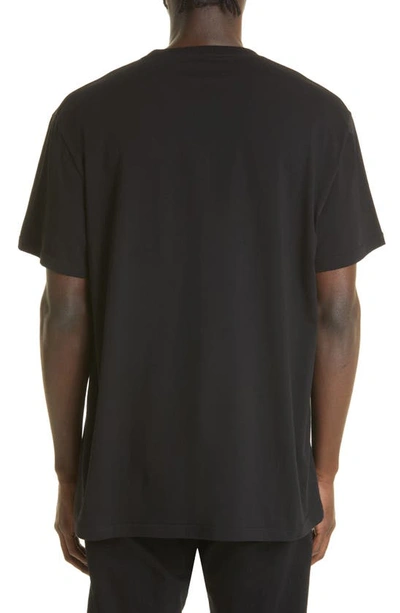 Shop Alexander Mcqueen Embroidered Logo T-shirt In Black/ Mix