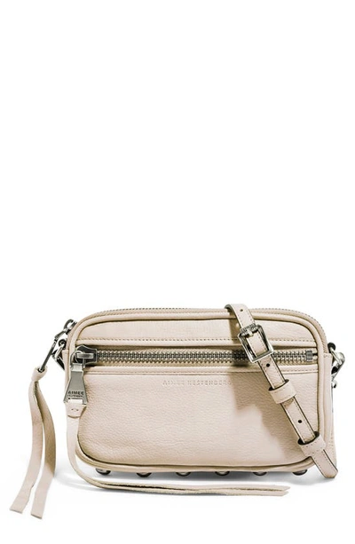 Shop Aimee Kestenberg Let's Ride Mini Leather Crossbody Bag In Sandy