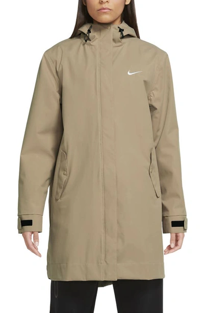 Nike Sportswear Essential Recycled Polyester Oversize Jacket In Hemp/ White  | ModeSens