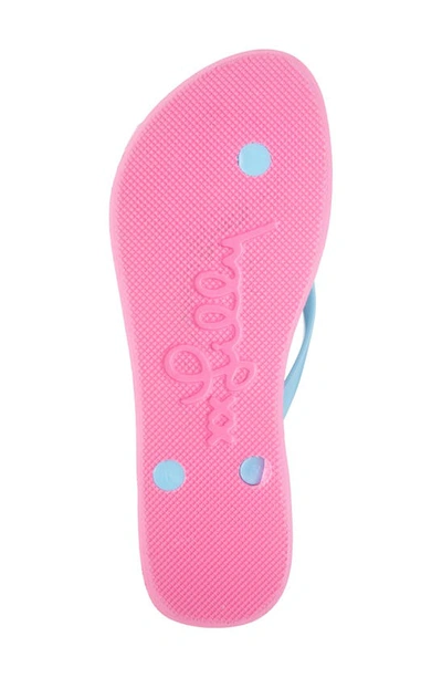 Shop Lilly Pulitzer Pool Flip Flop In Blue Pink