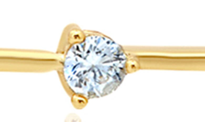 Crislu Cubic Zirconia Station Bracelet In Gold