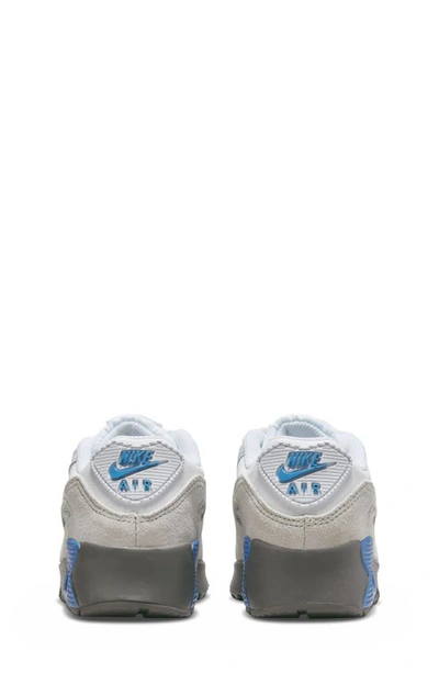 Shop Nike Kids' Air Max 90 Sneaker In White/ White/ Grey/ Pewter