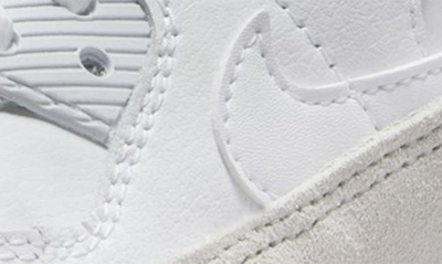 Shop Nike Kids' Air Max 90 Sneaker In White/ White/ Grey/ Pewter