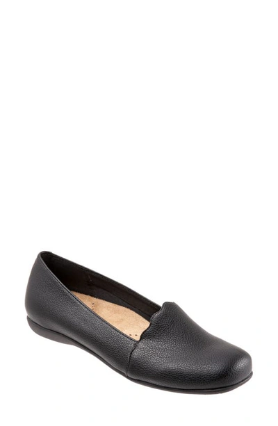 Shop Trotters Sage Flat In Black