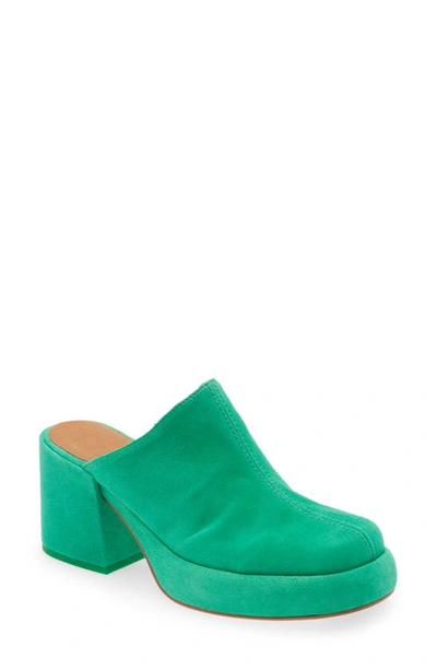 Shop Miista Nicola Platform Mule In Green